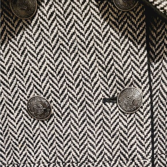 STEVE MADDEN Herringbone Pea Coat Jacket Size Small - Picture 9 of 16
